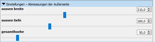 Schubladen-Ordnersystem-OpenSCAD-Einstellungen-Abmessung Parametrischer Schubladen Organizer für OpenSCAD & 3D-Druck: Anleitung, Download & Tipps
